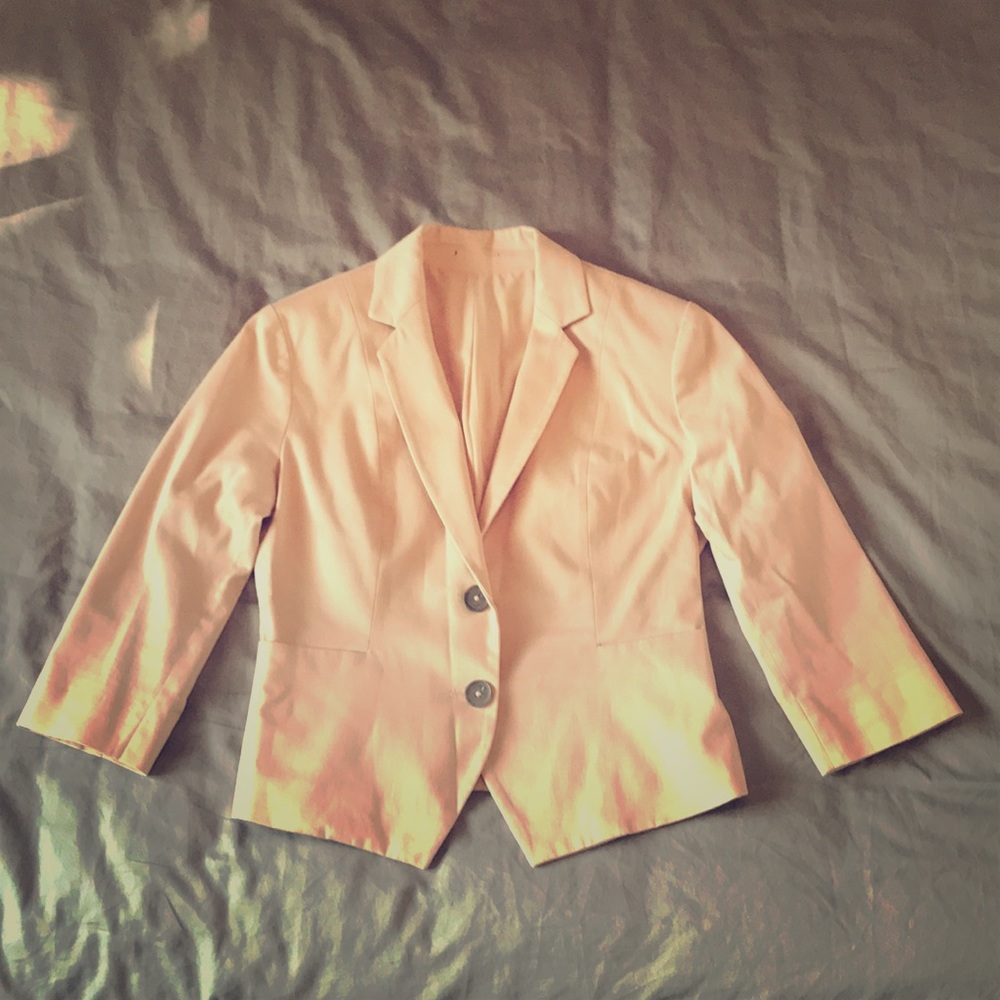 Blush pink blazer